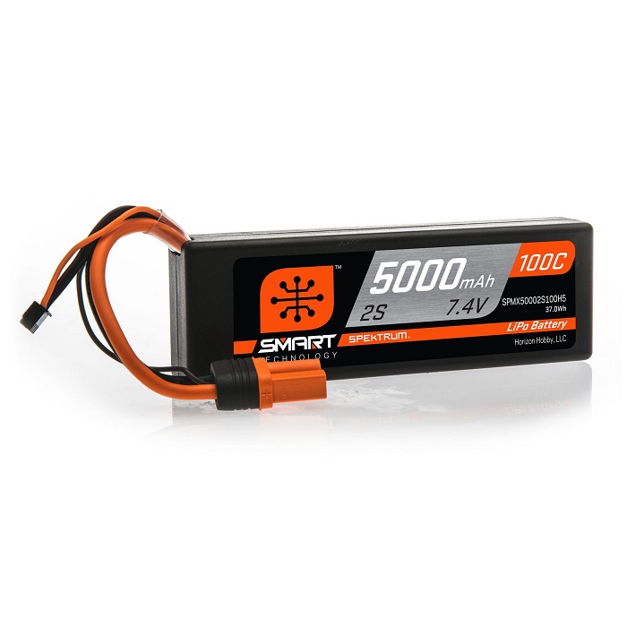Spektrum 11.1V 5000mAh 3S 100C Smart LiPo IC5 